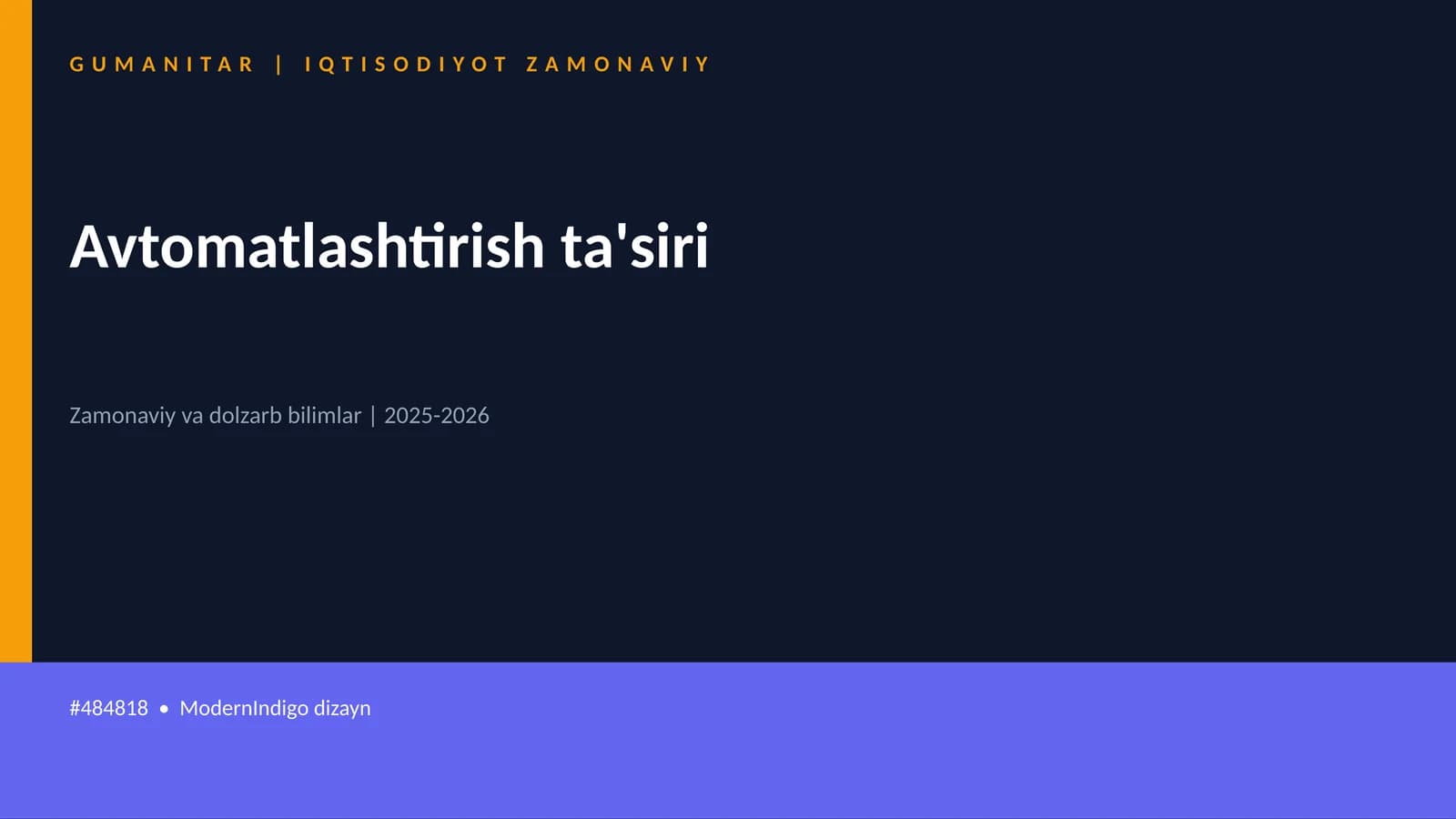 Avtomatlashtirish ta'siri