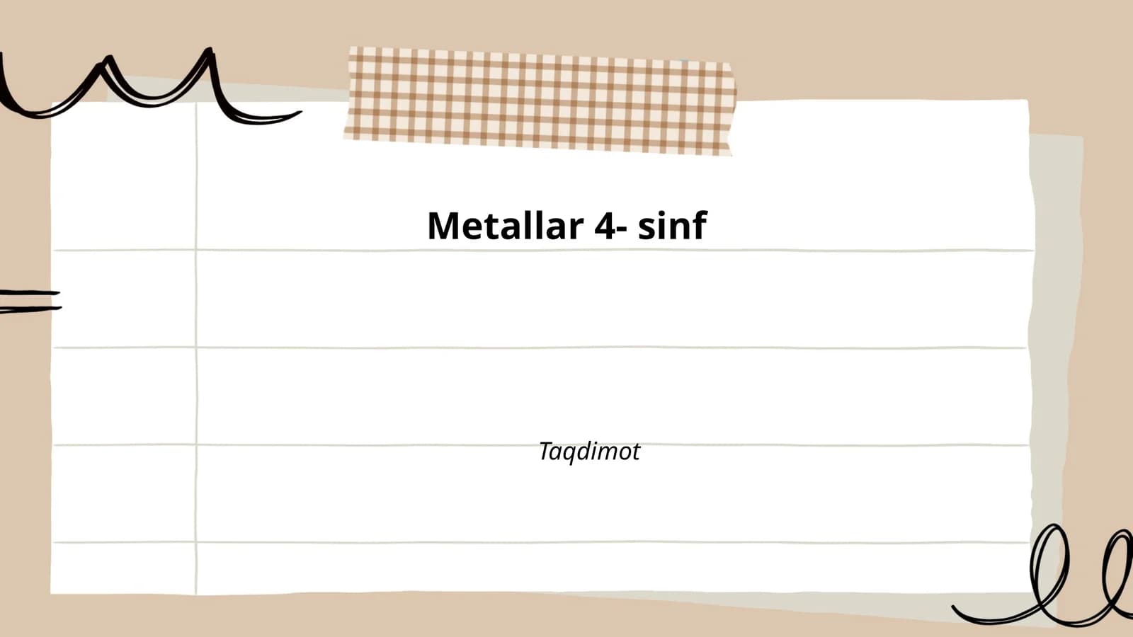 Metallar 4- sinf