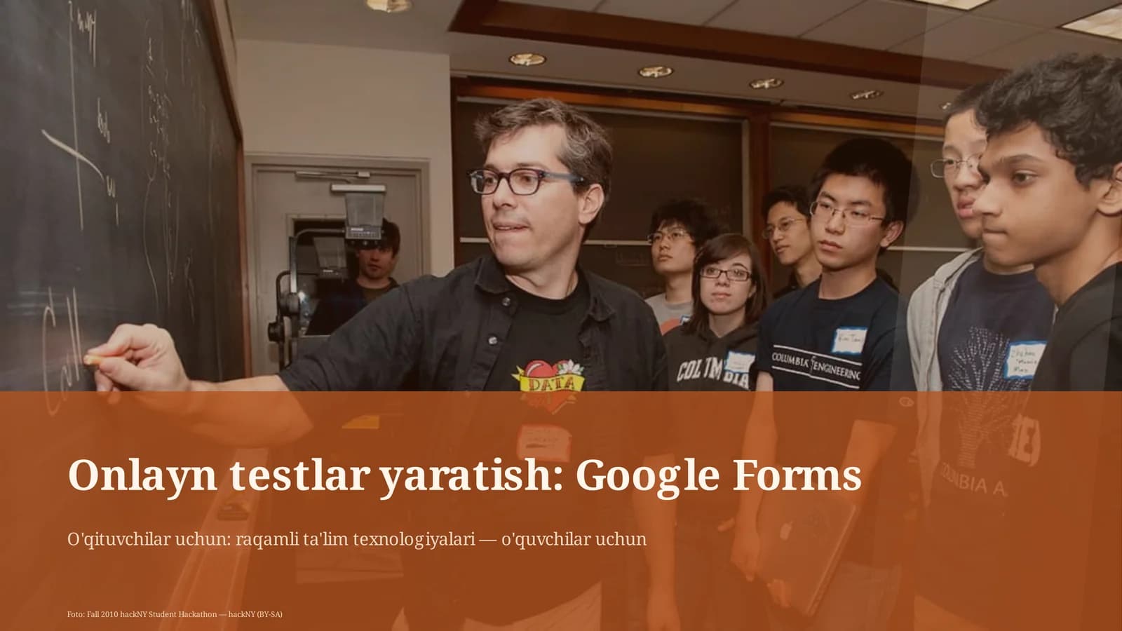 Onlayn testlar yaratish: Google Forms