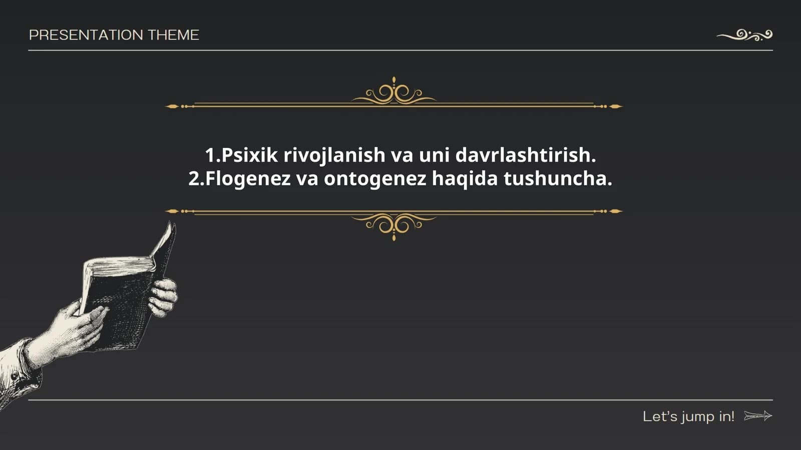 Psixik rivojlanish va uni davrlashtirish