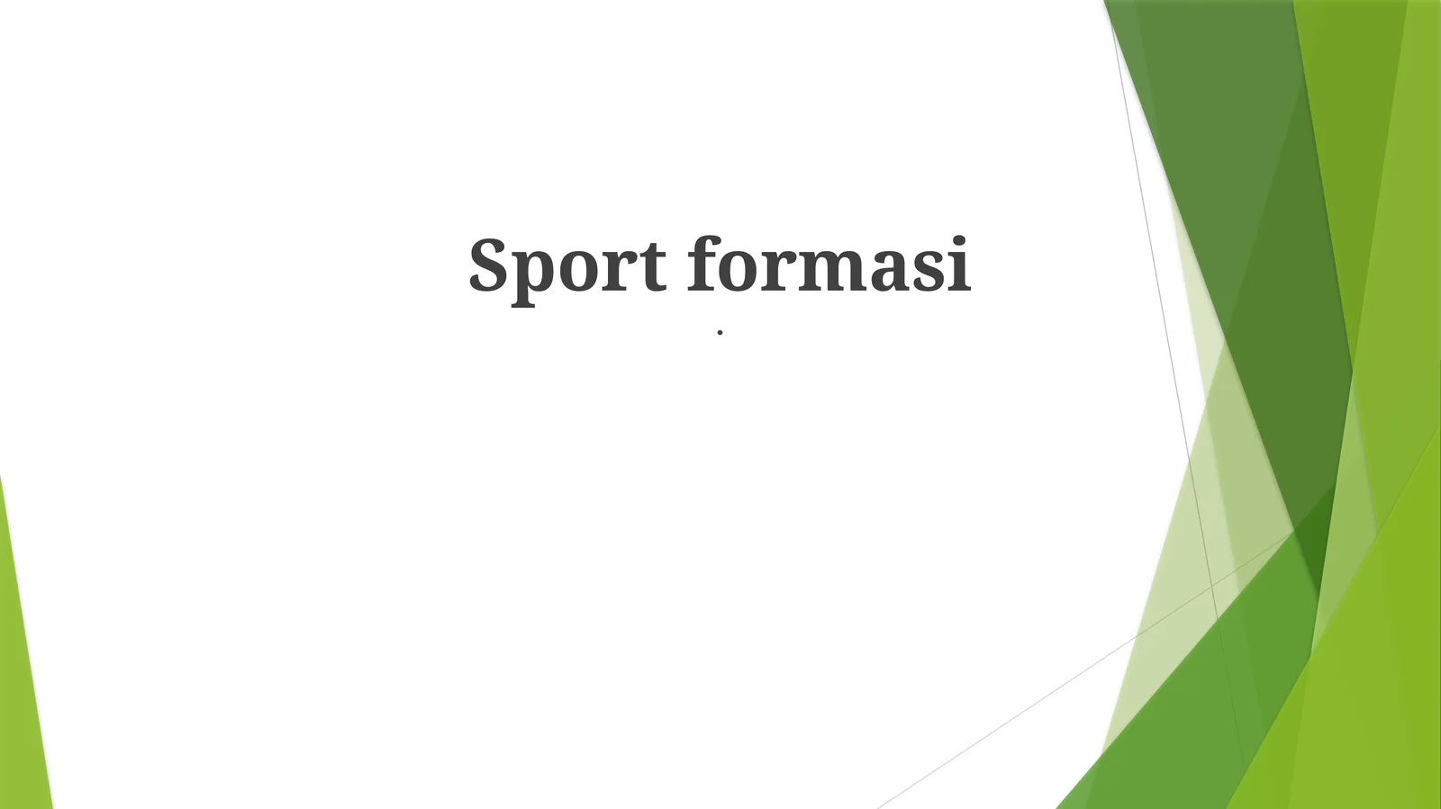 Sportformasi
