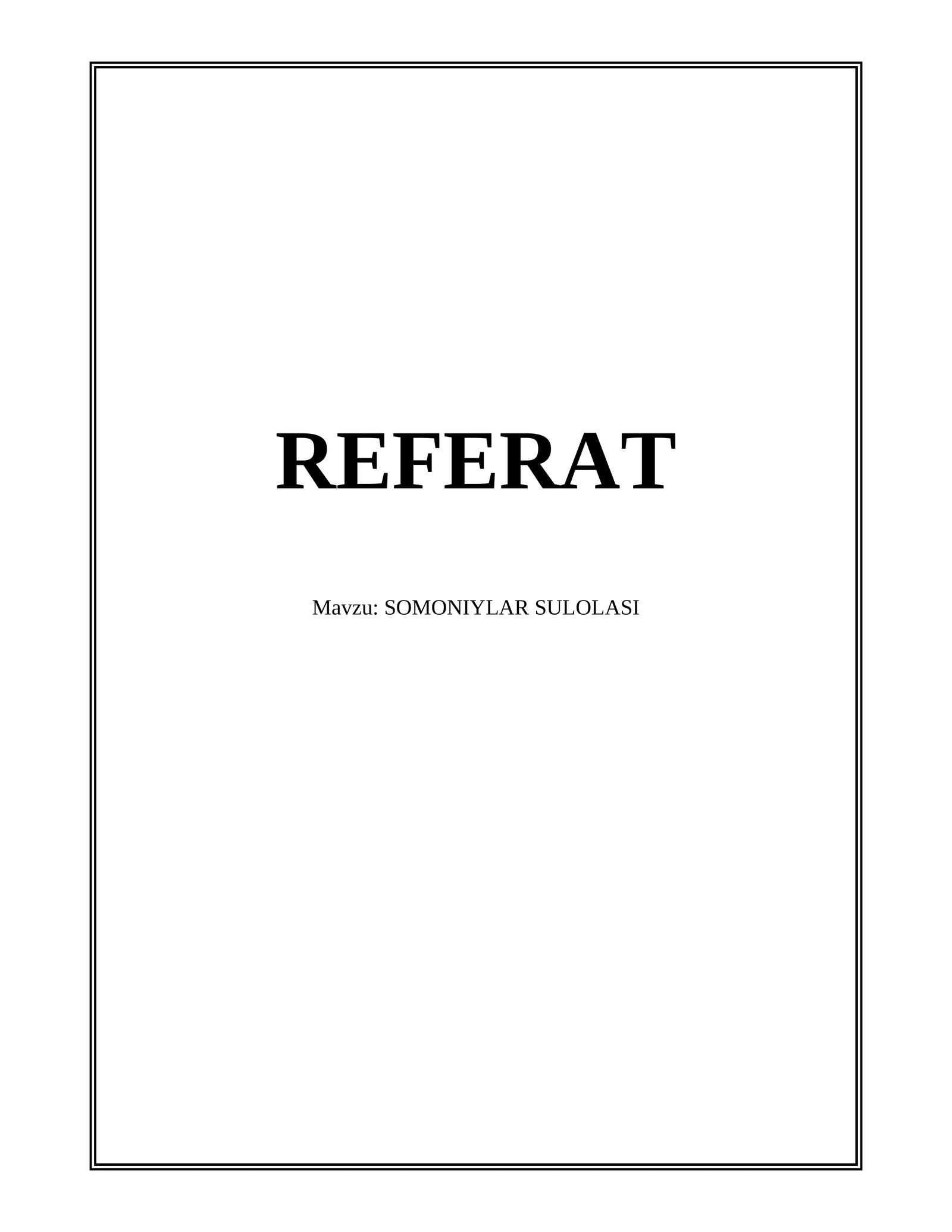 Somoniylar sulolasi
