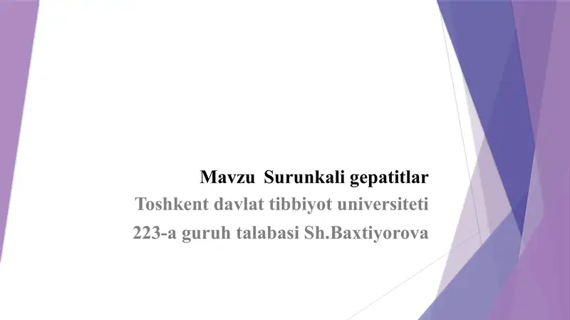Surunkali gepatit