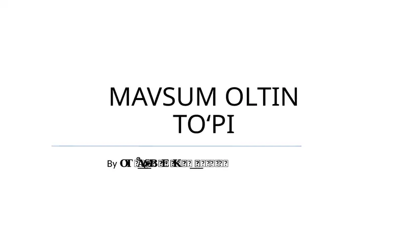 Oltin To'p
