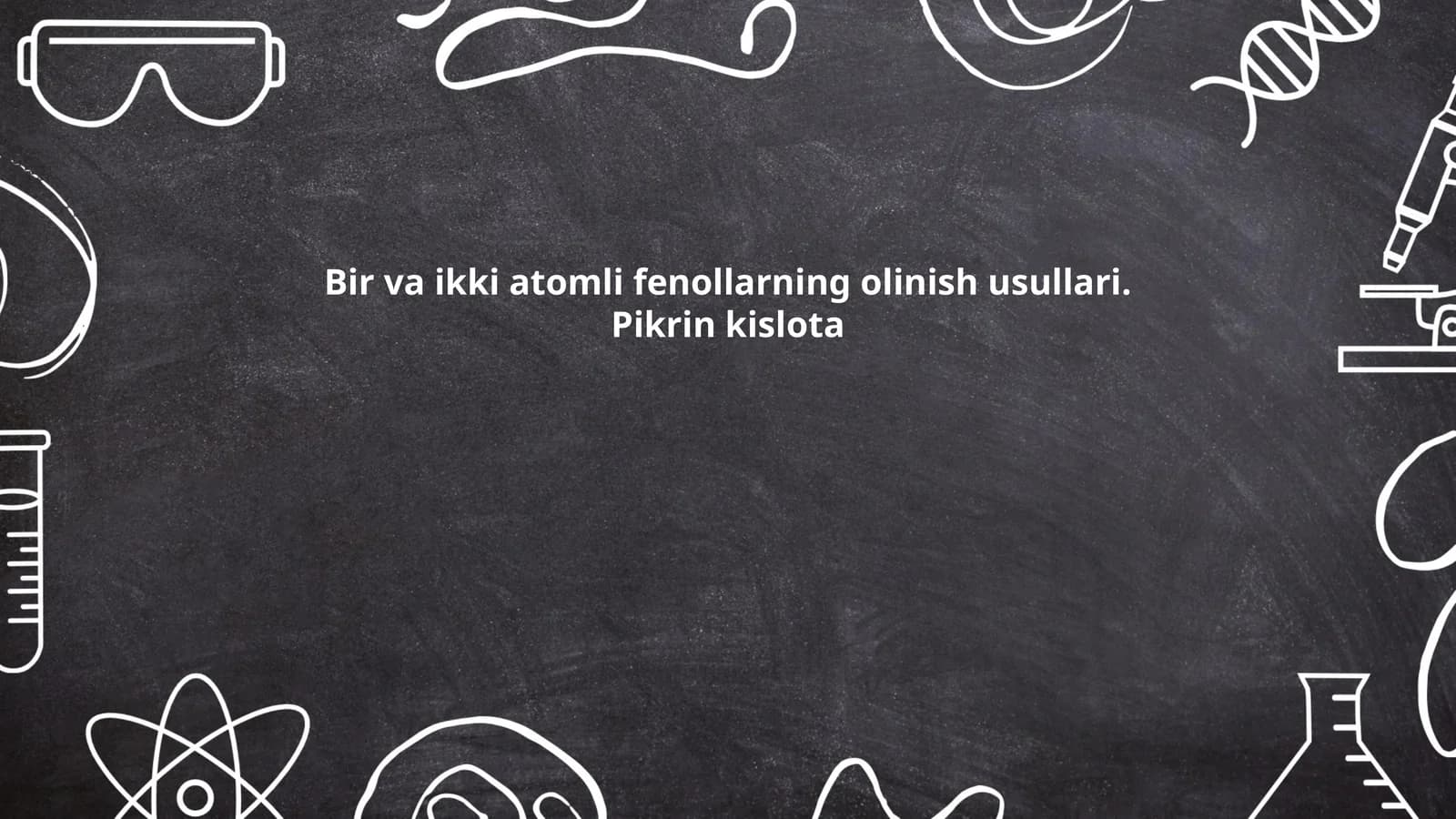 Bir va ikki atomli fenollarning olinish usullari. Pikrin kislota