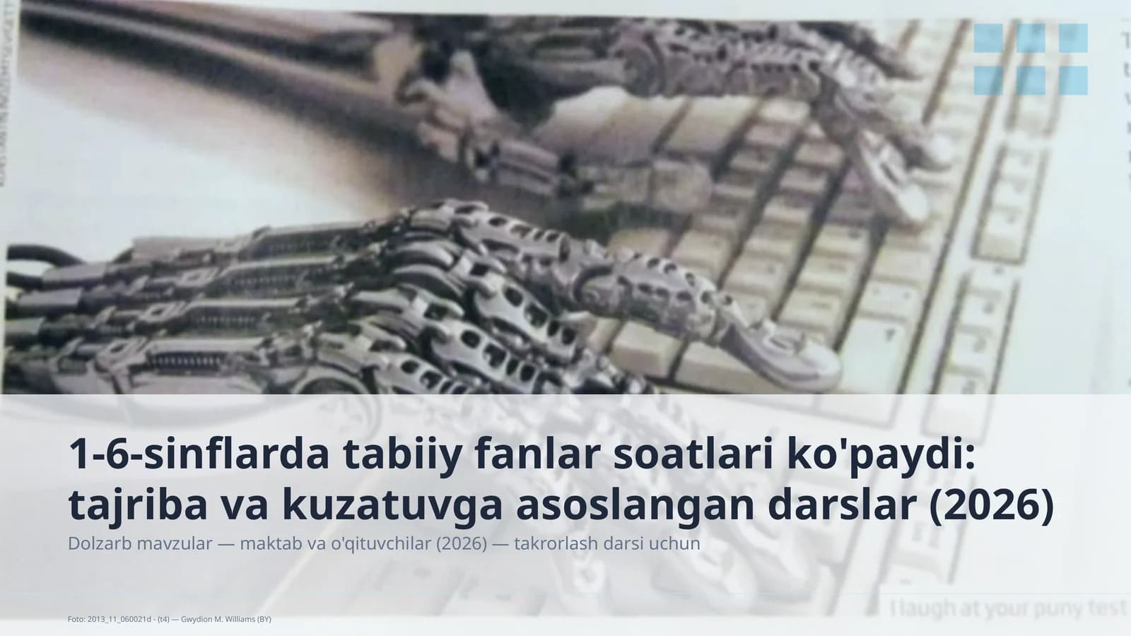 Dolzarb mavzular — maktab va o'qituvchilar (