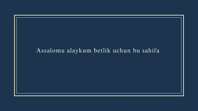 PYTON ALGORITMLAR ASOSLARI