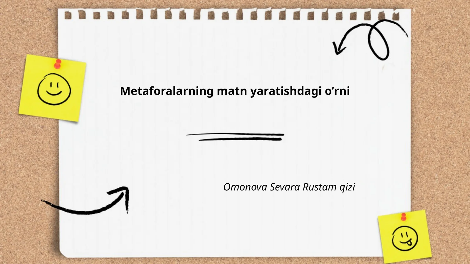 Metaforalarning matn yaratishdagi o’rni