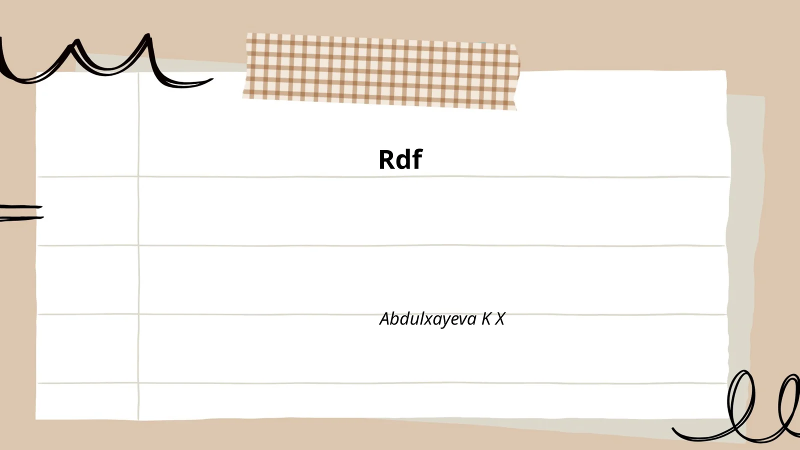 RDF (Resource Description Framework)