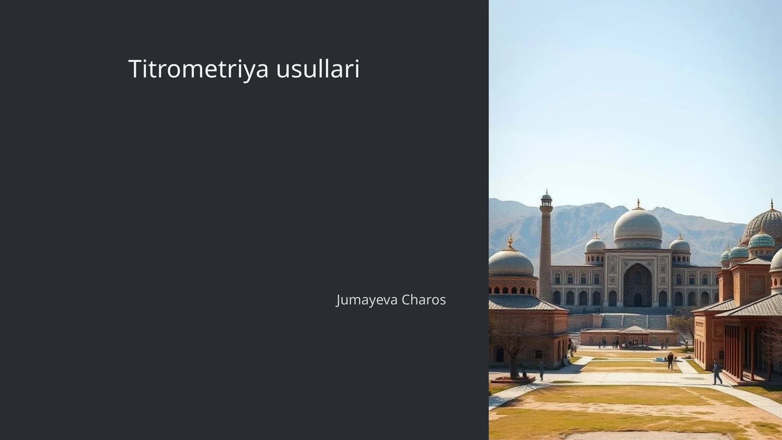 Titrometriya usullari