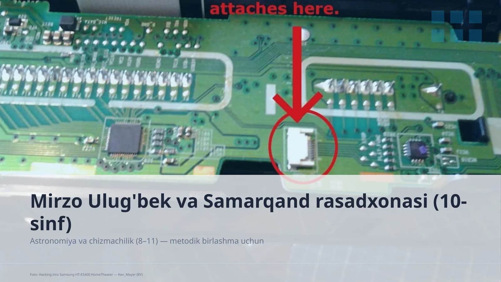Mirzo Ulug'bek va Samarqand rasadxonasi (10-sinf)