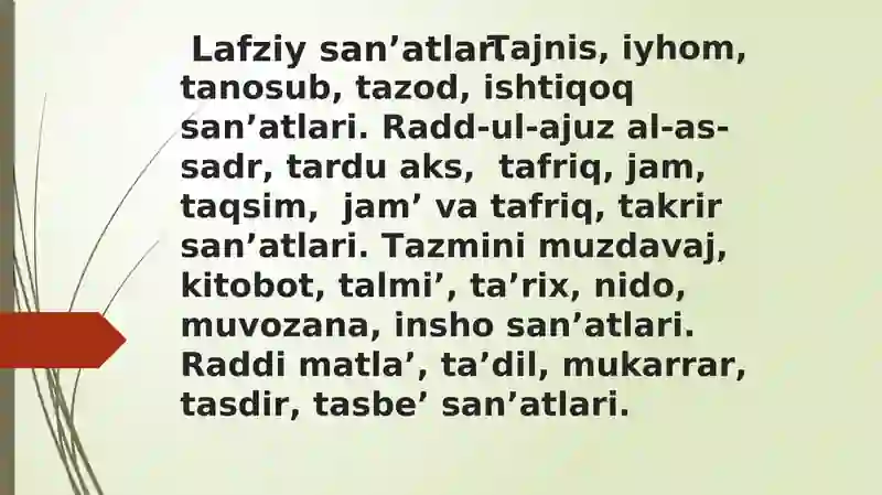 Lafziy san’atlar