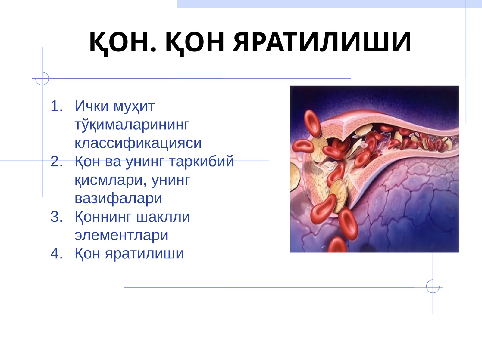 ҚОН ЯРАТИЛИШИ