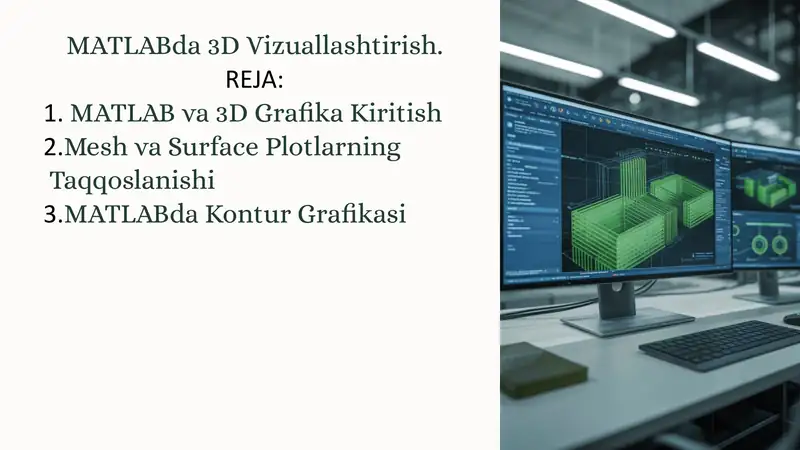 MATLABda 3D Vizuallashtirish