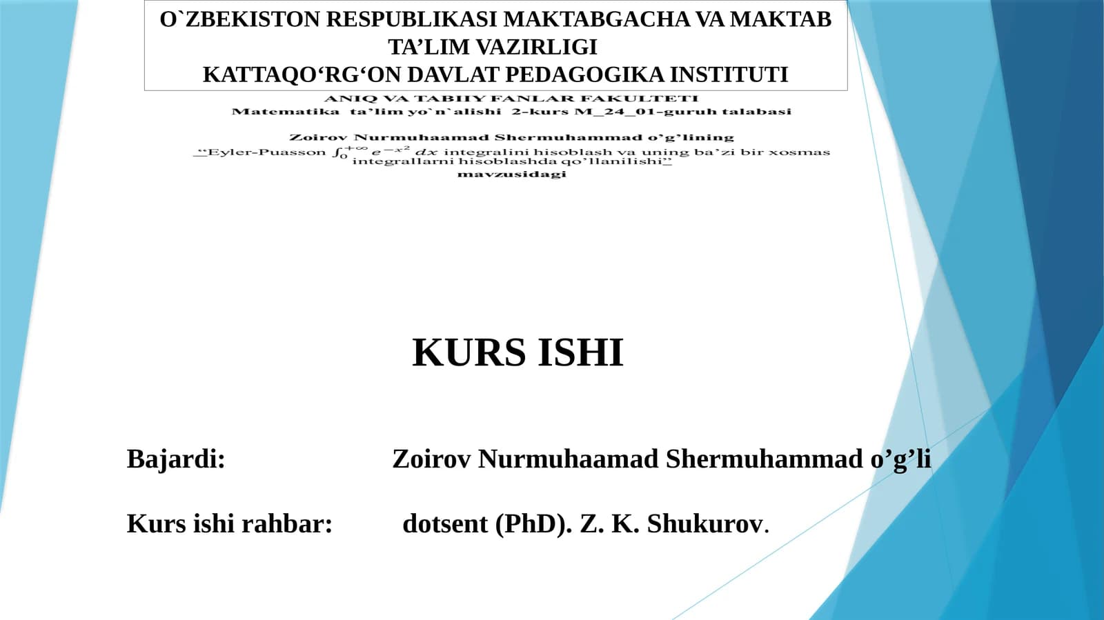 KURS ISHI