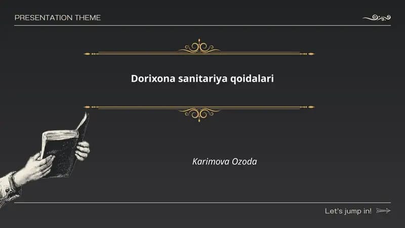 Dorixona sanitariya qoidalari