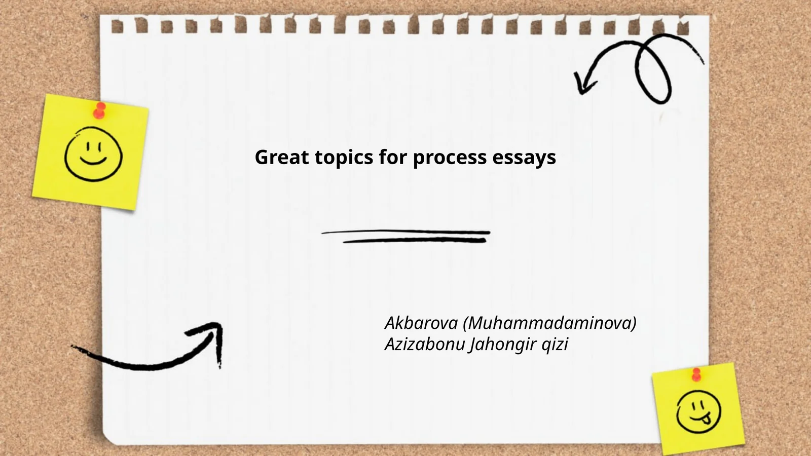 Great topics for process essays