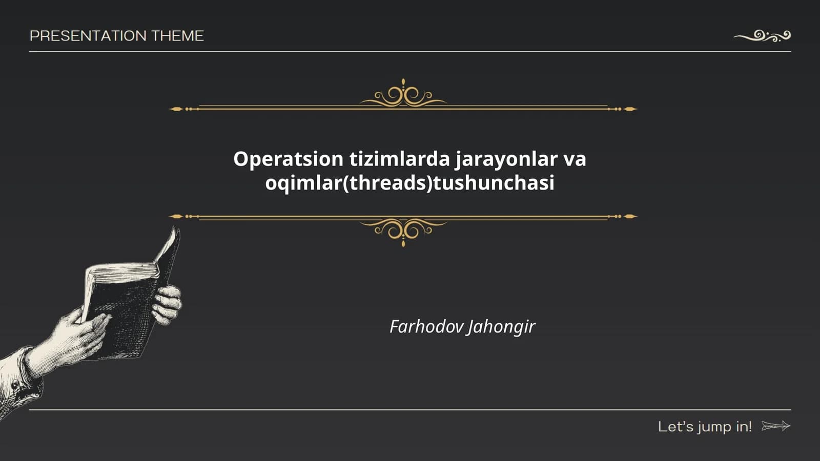 Jarayonlar tushunchasi
