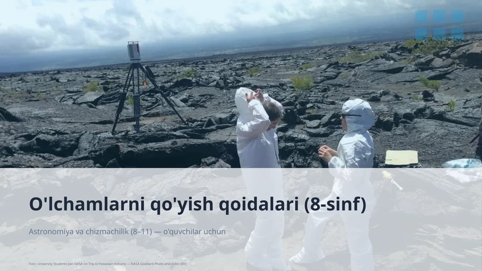 O'lchamlarni qo'yish qoidalari (8-sinf)