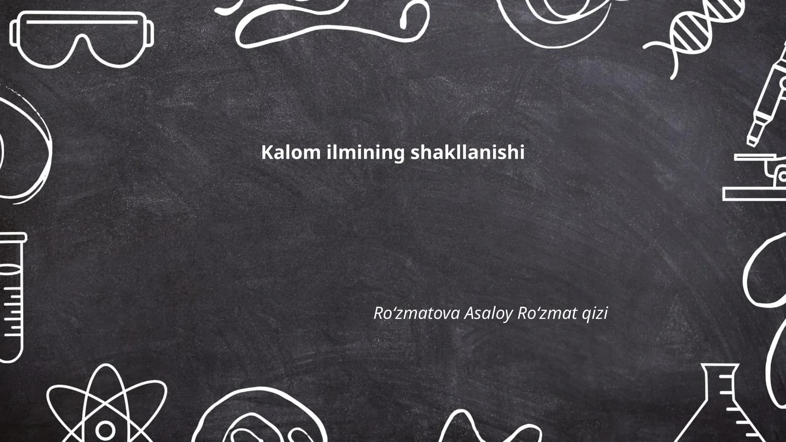 Kalam ilmining shakllanishi