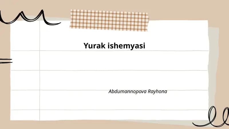 Yurak ishemyasi