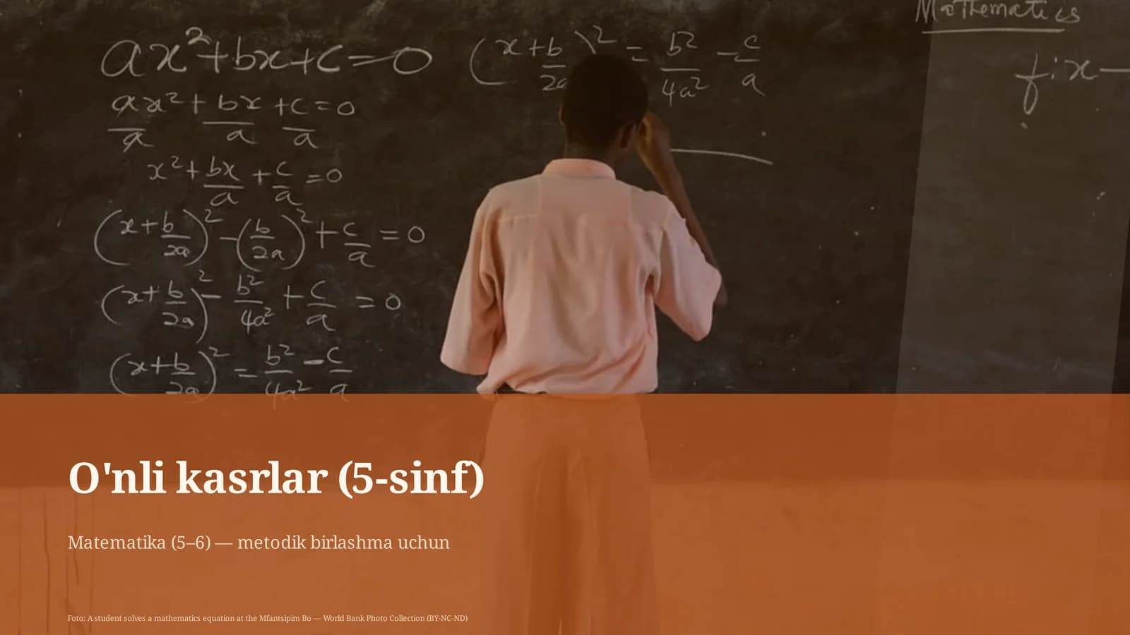 O'nli kasrlar (5-sinf)