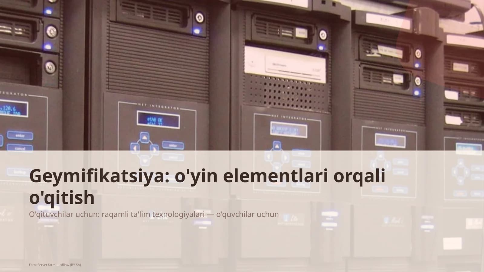 Geymifikatsiya: o'yin elementlari orqali o'qitish