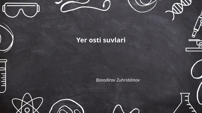 Yer osti suvlari