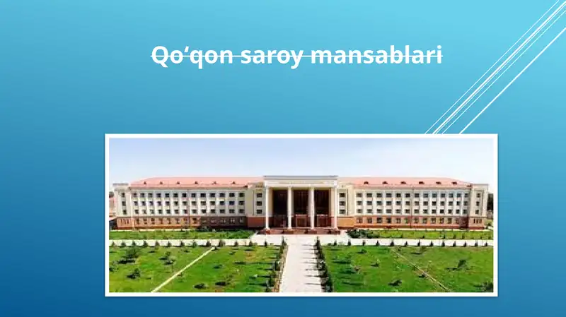 Qoʻqonsaroy mansablari