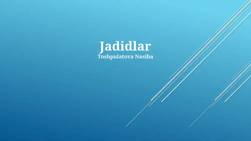 Jadidlar