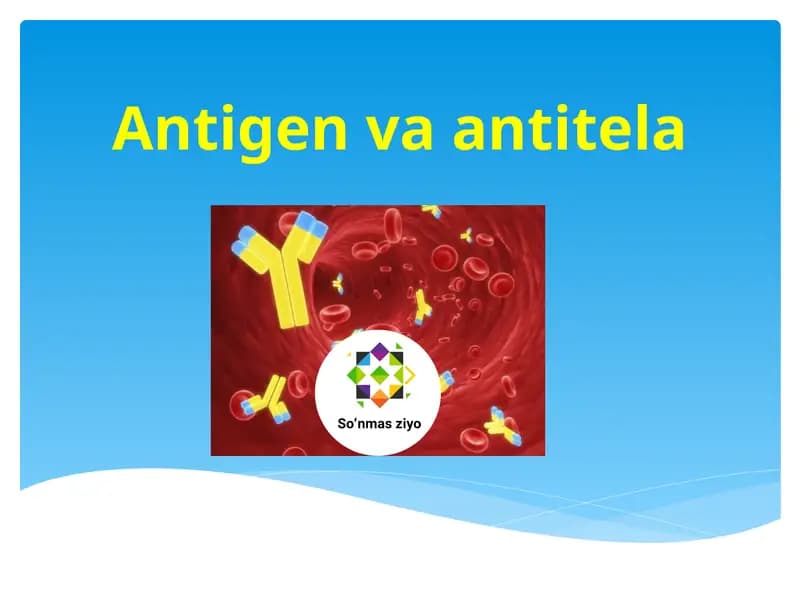 Antigen va antitela