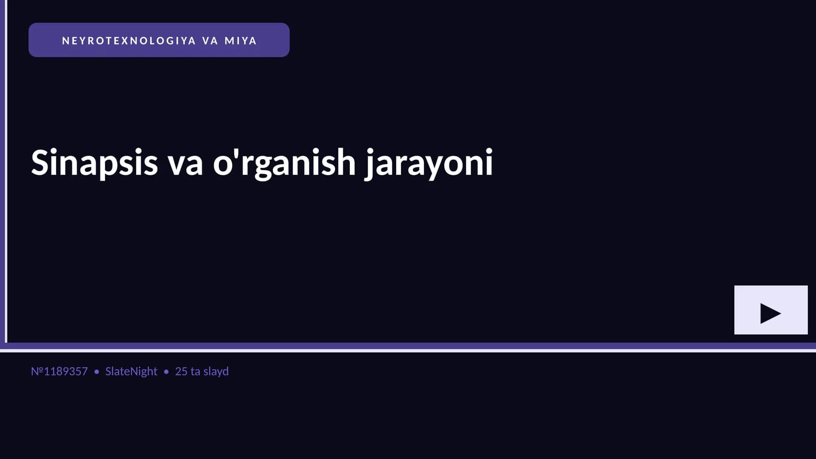 NEYROTEXNOLOGIYA VA MIYA