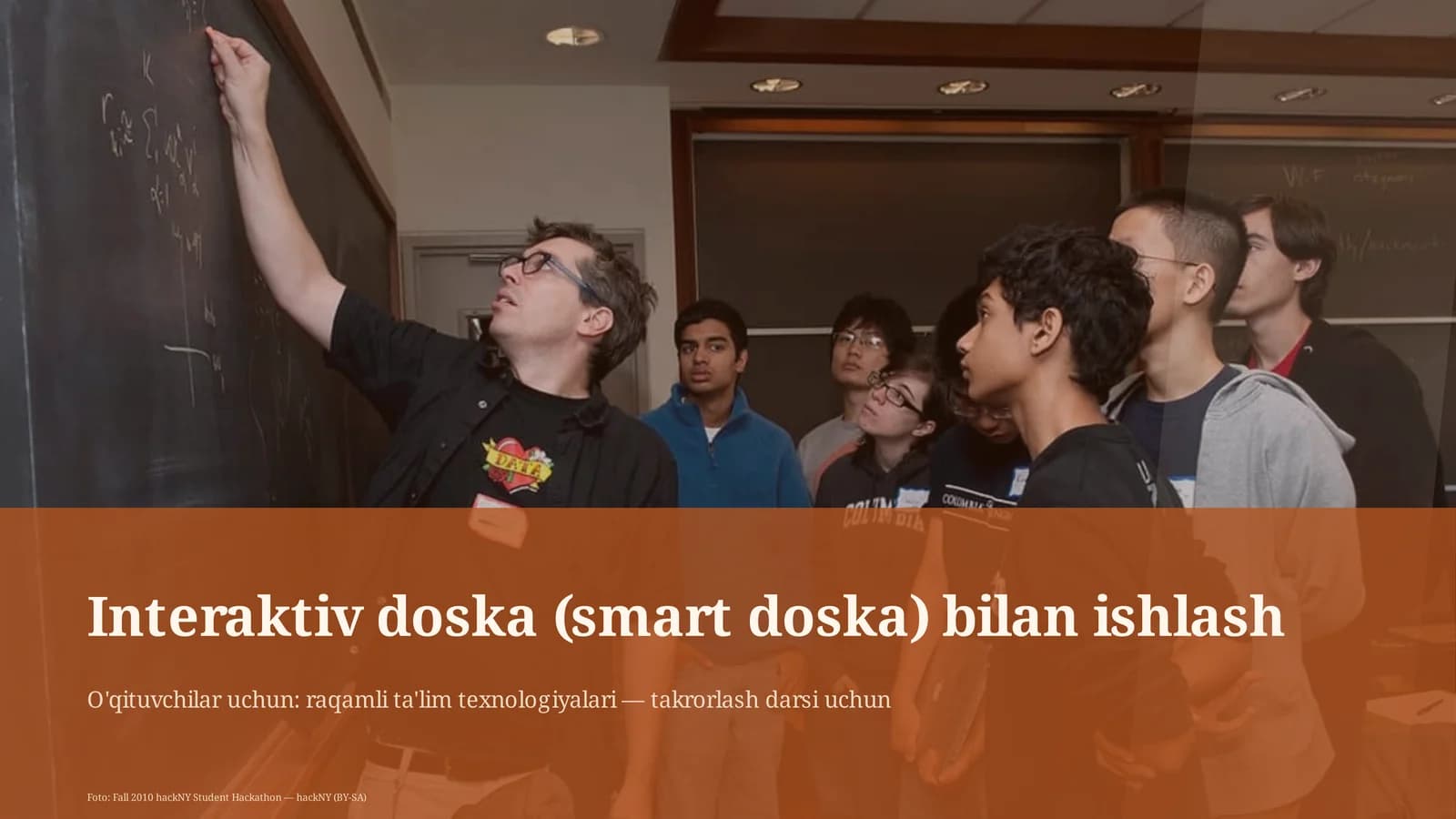 Interaktiv doska (smart doska) bilan ishlash