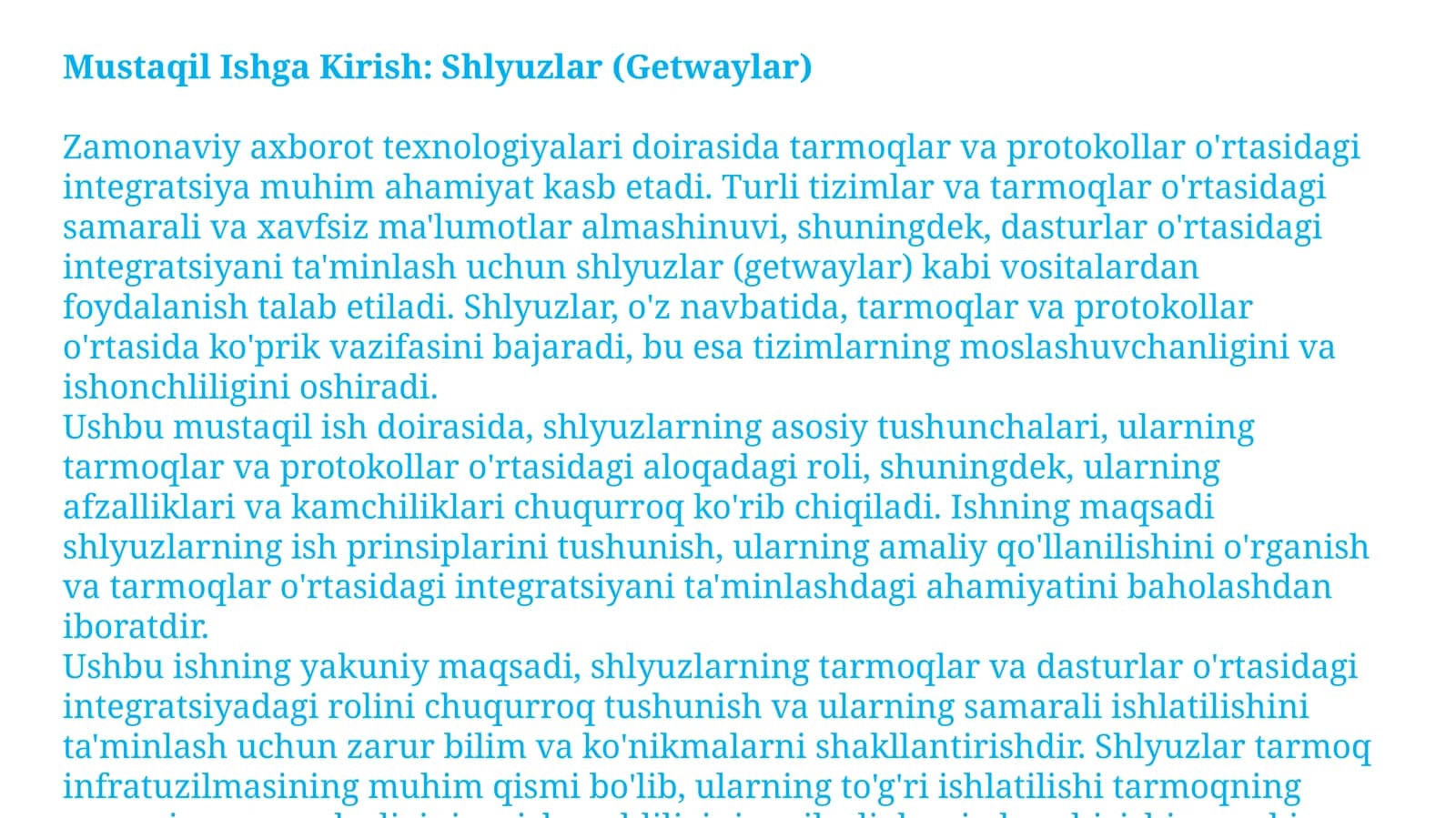 Shlyuzlar