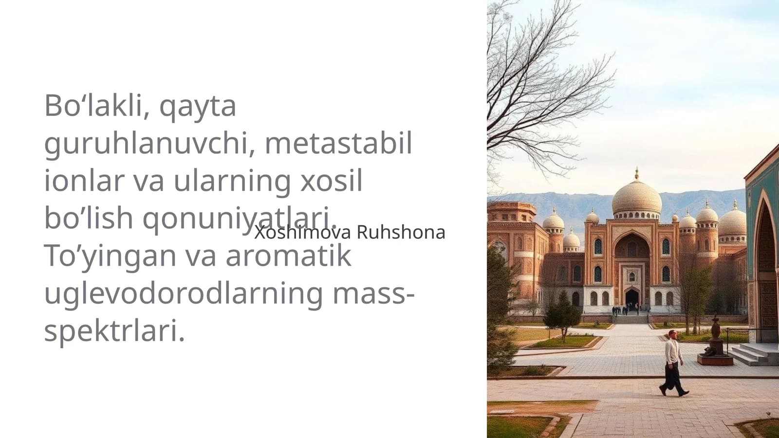 Bo'laqli ionlar va ularning xususiyatlari