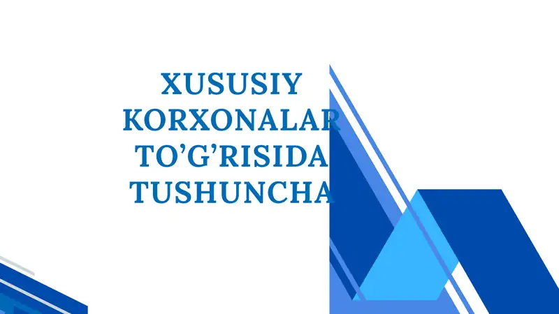 Xususiy Korxonalari