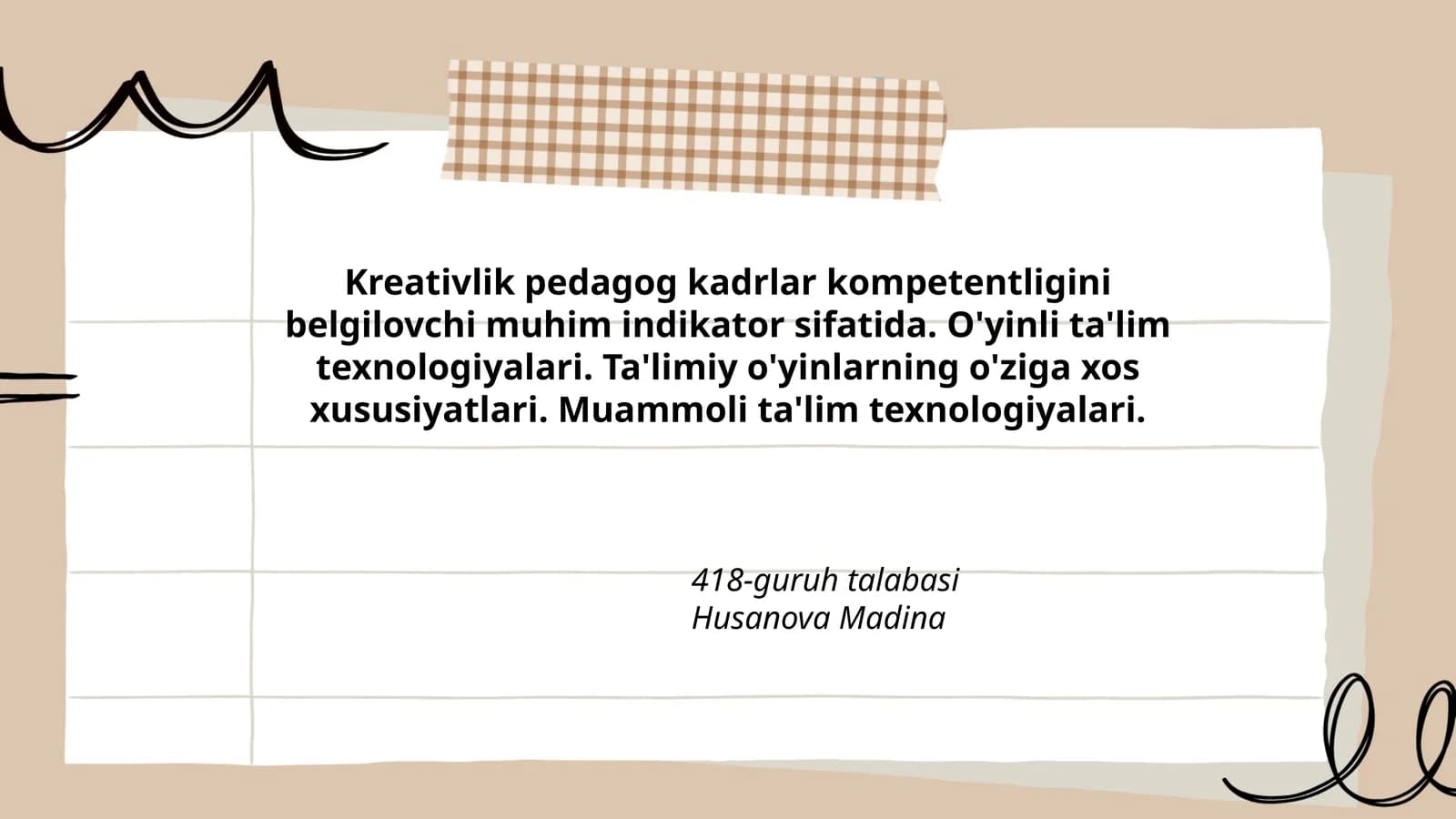 O'yinli ta'lim texnologiyalari