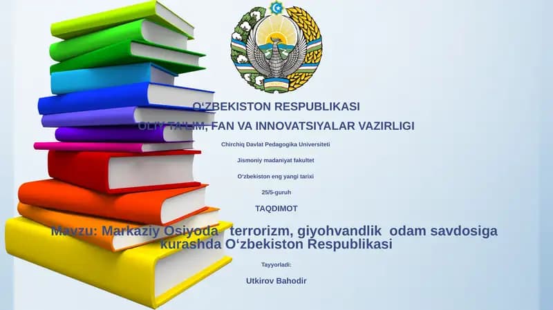 O‘zbekiston eng yangi tarixi