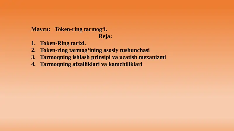 Token ring tarmog'i