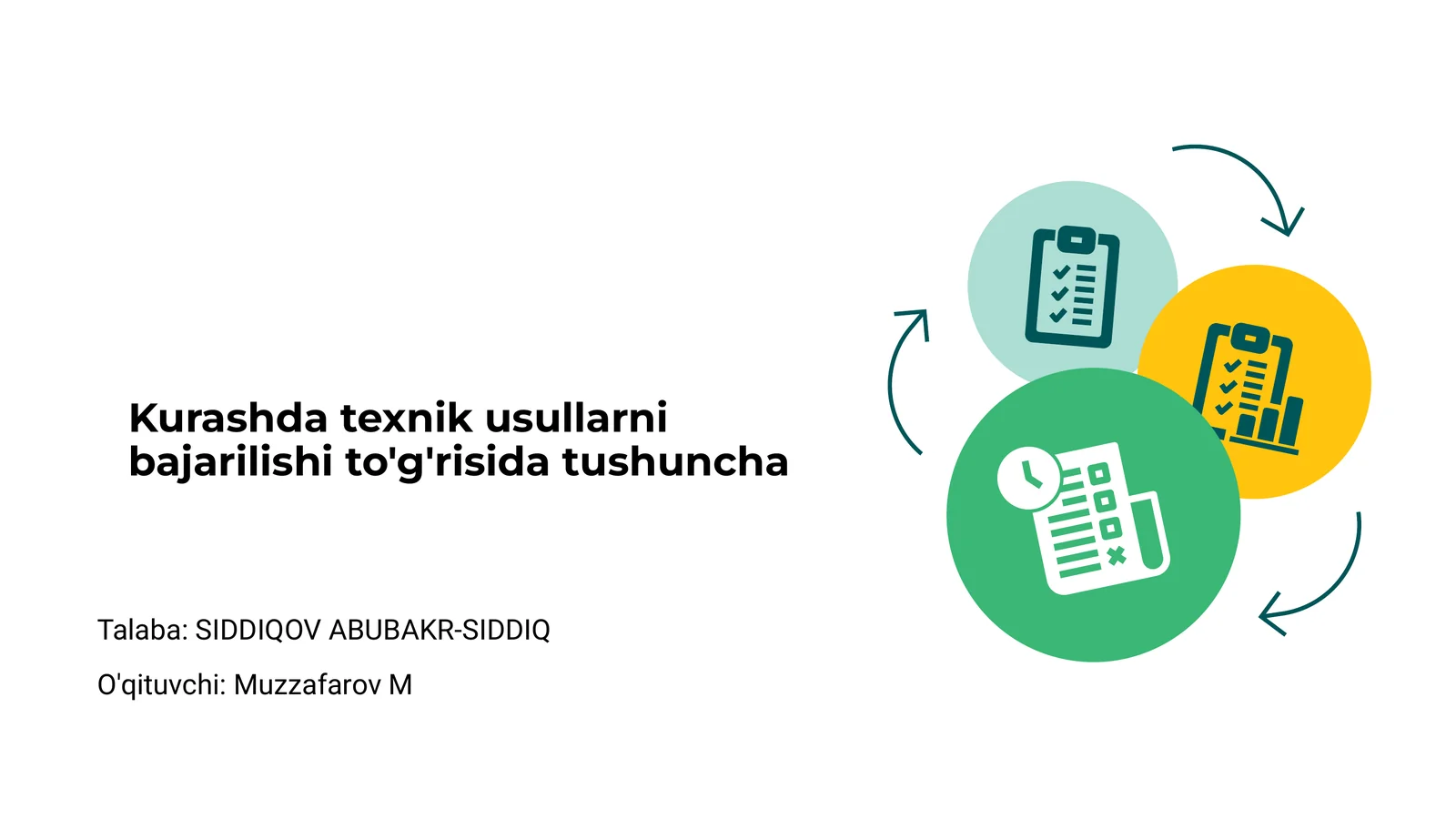 Kurashda texnik usullarni bajarilishi