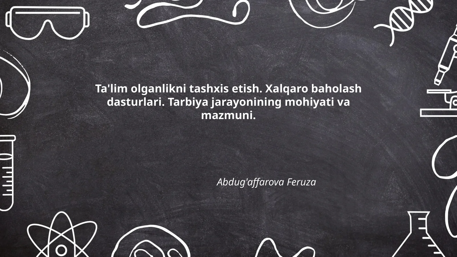 Abdug'affarova Feruza