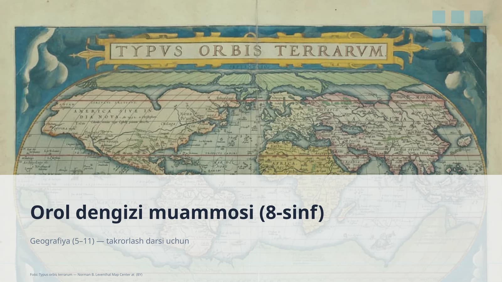 Orol dengizi muammosi (8-sinf)