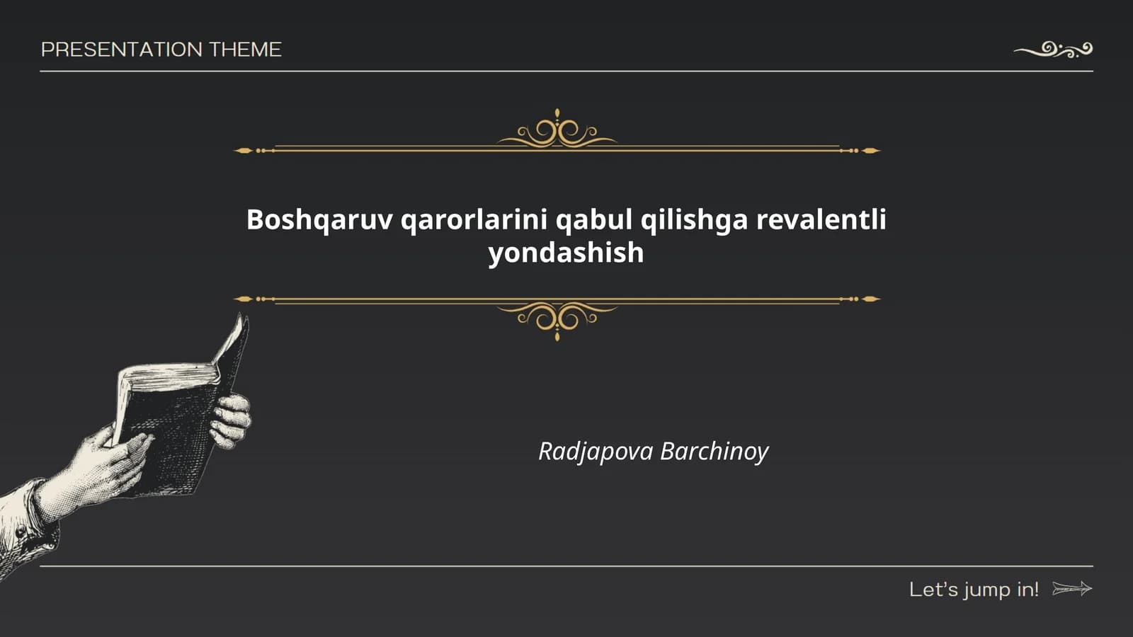 Boshqaruv qarorlarini modellashtirish