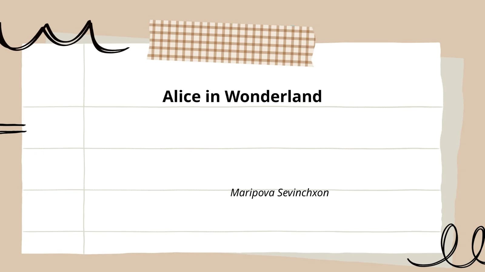 Alice in Wonderland