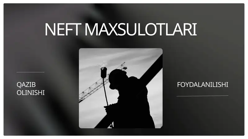 NEFT MAXSULOTLARI