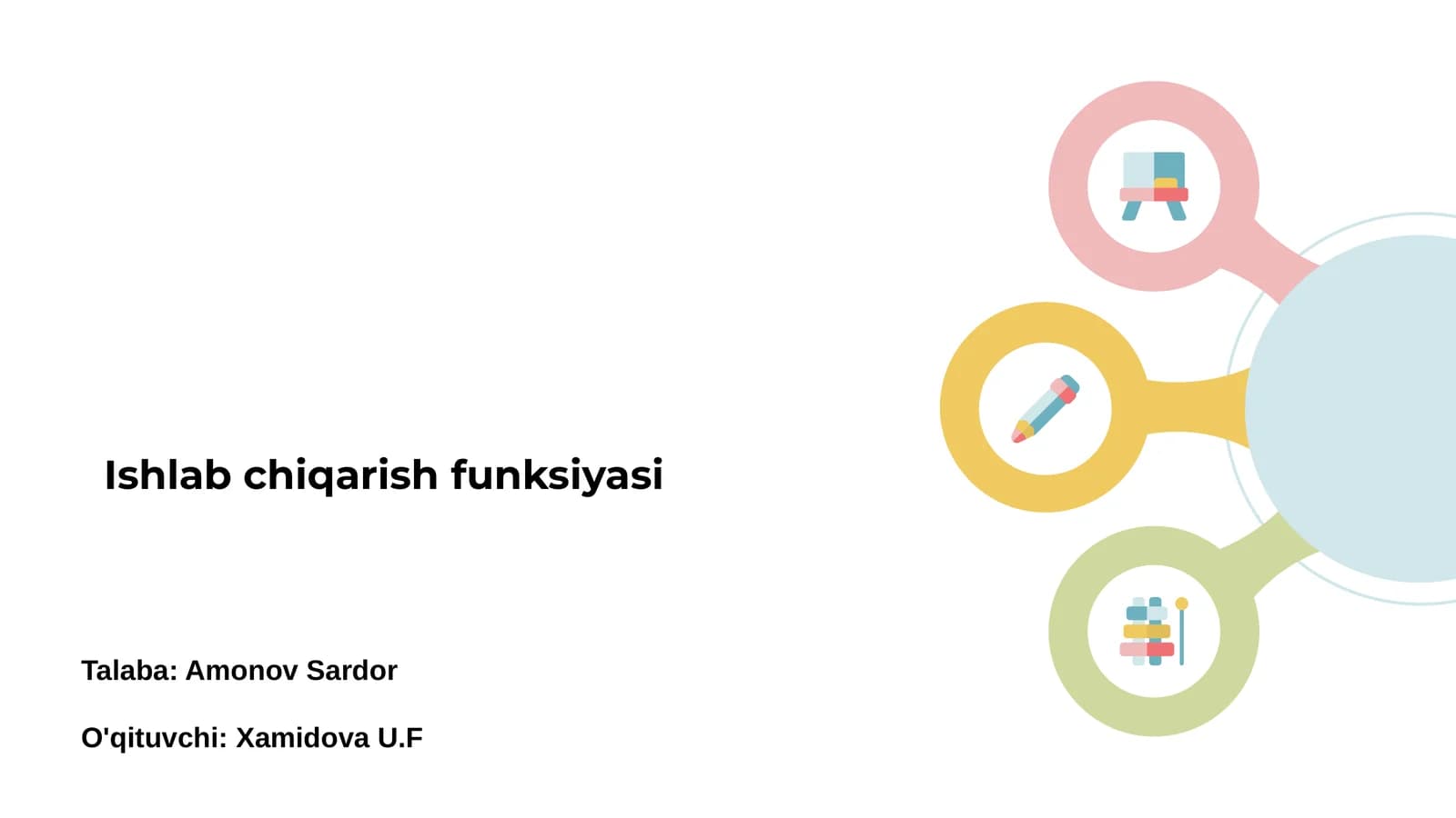 Ishlab chiqarish funksiyasi