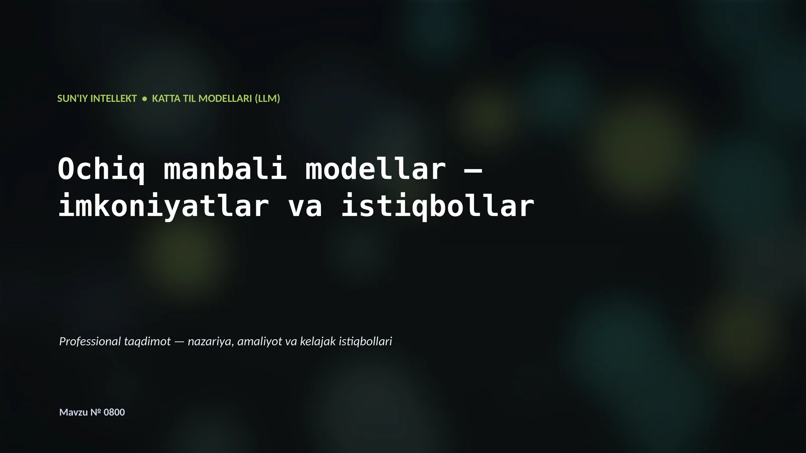 KATTA TIL MODELLARI (LLM)