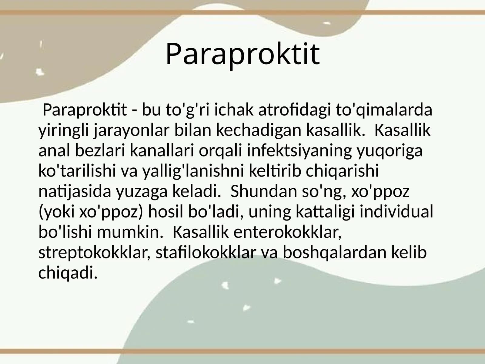 Paraproktit