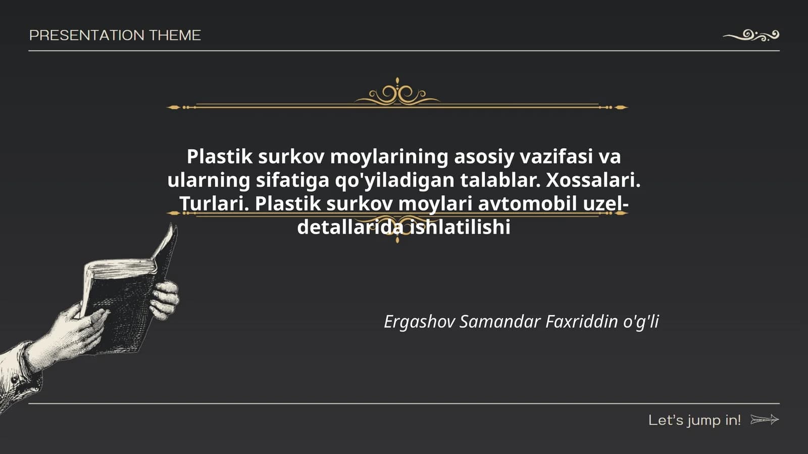 Plastik surkov moylari