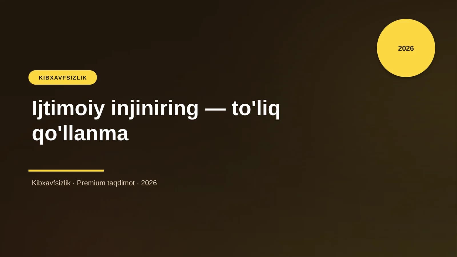 Ijtimoiy injiniring — to'liq qo'llanma
